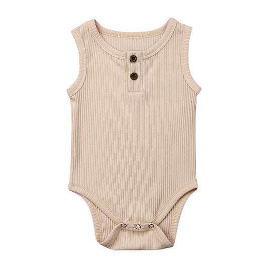 YOYI YOYI Sleeveless Button Romper