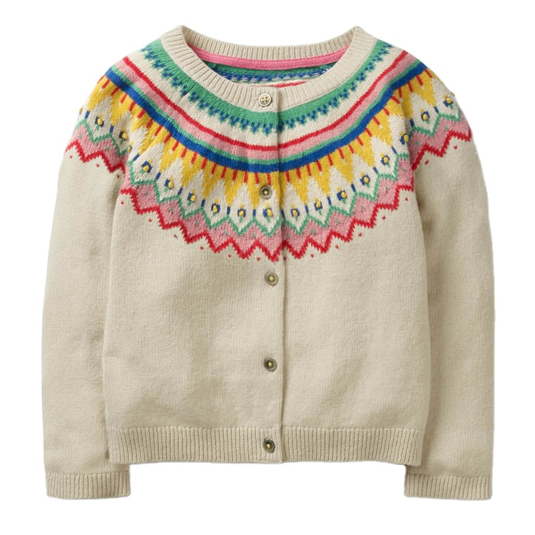 REGENBOGEN-Strickjacke