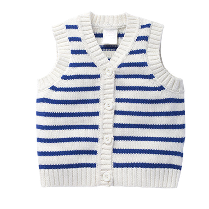 YOYI YOYI Cartoon gilet en coton tricoté