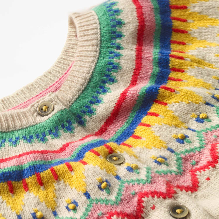 REGENBOGEN-Strickjacke