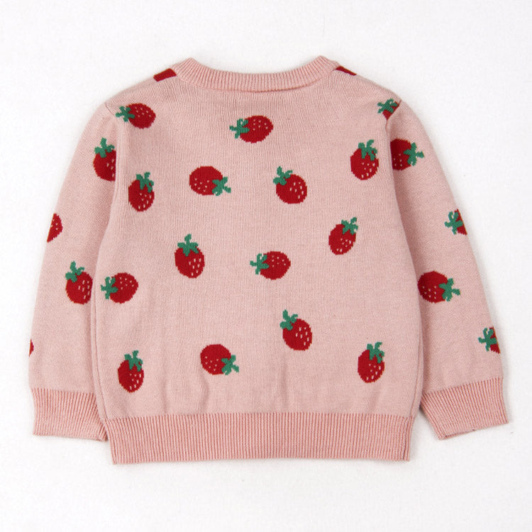 YOYI YOYI Cute Strawberry Knit Sweater