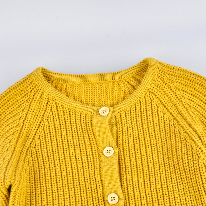 YOYI YOYI Yellow Knit Cardigan