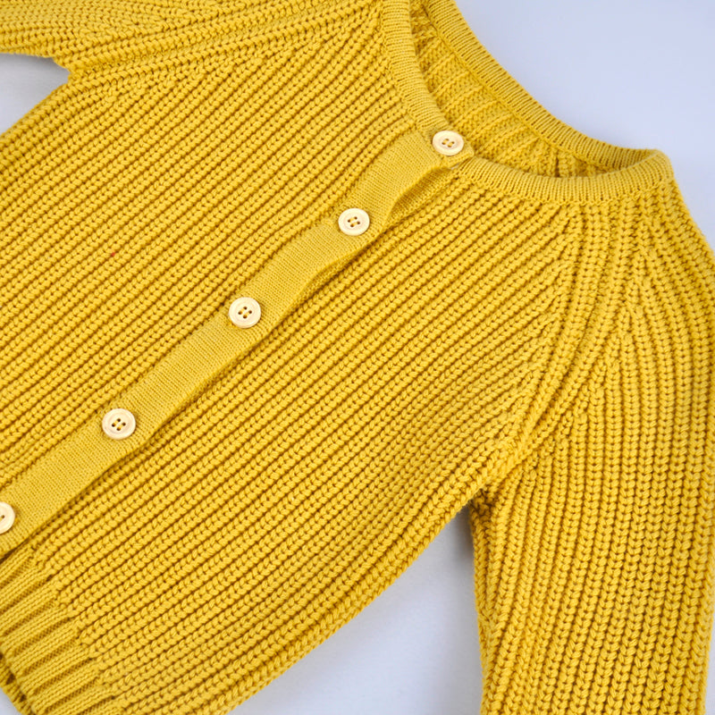 YOYI YOYI Cardigan in maglia giallo